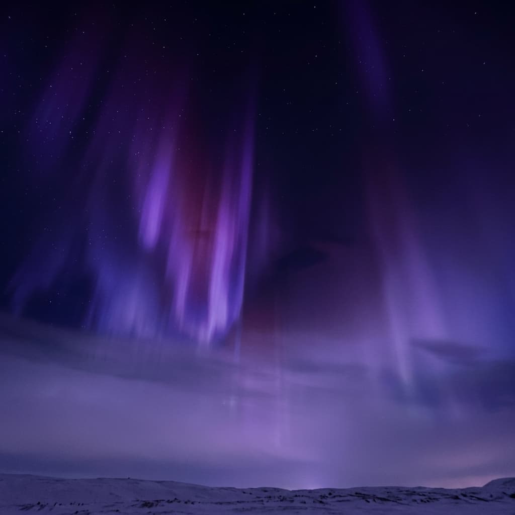 Purple Aurora Background